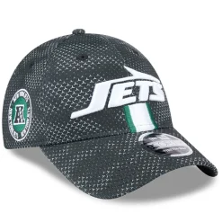 Kids New York Jets Hats | Kids^Toddler New Era Black 2024 NFL Sideline 9FORTY Stretch-Snap Hat