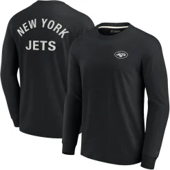 New York Jets T-Shirts | Men^Unisex Fanatics Black Elements Super Soft Long Sleeve T-Shirt