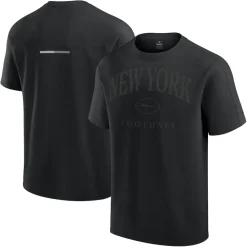 Women New York Jets T-Shirts | Women^Unisex Fanatics Black Elements Heavyweight Tri-Blend T-Shirt