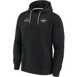 Women New York Jets Sweatshirts & Fleece | Women^Unisex Fanatics Black Elements Super Soft Fleece Pullover Hoodie