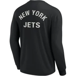 New York Jets T-Shirts | Men^Unisex Fanatics Black Elements Super Soft Long Sleeve T-Shirt