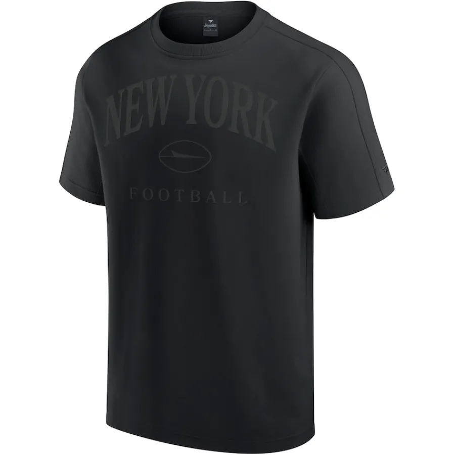 Women New York Jets T-Shirts | Women^Unisex Fanatics Black Elements Heavyweight Tri-Blend T-Shirt