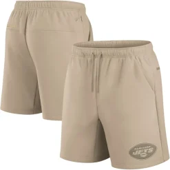 New York Jets Shorts & Pants | Shorts & Pants^Unisex Fanatics Khaki Elements Super Soft Fleece Shorts