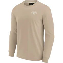 New York Jets T-Shirts | Men^Unisex Fanatics Khaki Elements Super Soft Long Sleeve T-Shirt
