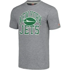 Women New York Jets T-Shirts | Women^Unisex Homage Gray Arch T-Shirt