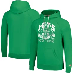 Women New York Jets Sweatshirts & Fleece | Women^Unisex Homage Green Hyperlocal Raglan Pullover Hoodie