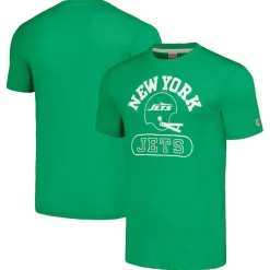 Women New York Jets T-Shirts | Women^Unisex Homage Green Helmet Tri-Blend T-Shirt