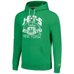 Women New York Jets Sweatshirts & Fleece | Women^Unisex Homage Green Hyperlocal Raglan Pullover Hoodie