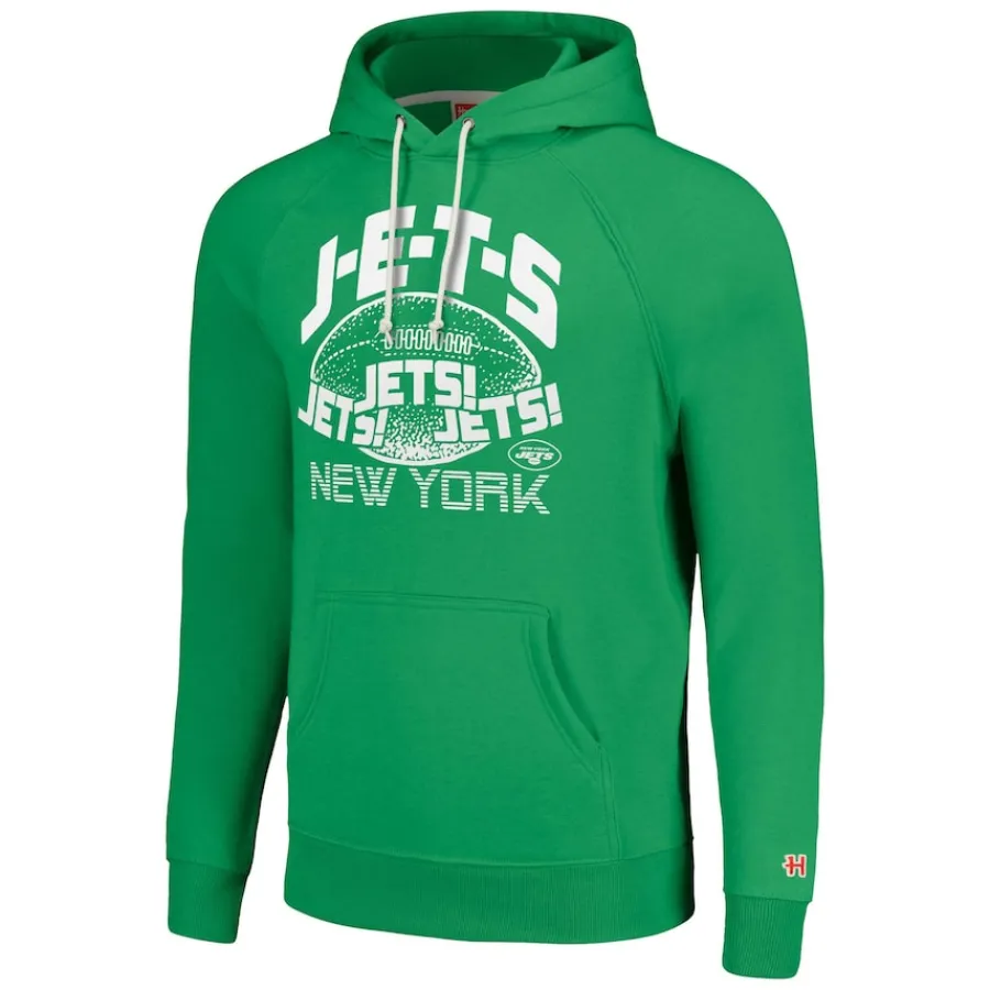 Women New York Jets Sweatshirts & Fleece | Women^Unisex Homage Green Hyperlocal Raglan Pullover Hoodie
