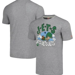 Women New York Jets T-Shirts | Women^Unisex NFL X Homage X Beavis And Butt-Head Gray Tri-Blend T-Shirt