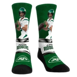 New York Jets Shoes & Socks | Shoes & Socks^Unisex Rock Em Socks Aaron Rodgers 3-Pack Crew Sock Set