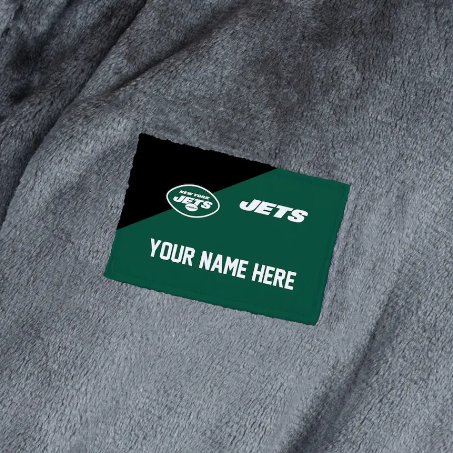 Women New York Jets Underwear & Sleepwear | Underwear & Sleepwear^Unisex The Northwest Group Gray Snipe Personalized Robe