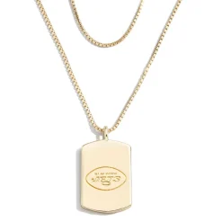 Women New York Jets Accessories | Jewelry^WEAR By Erin Andrews X Baublebar Gold Dog Tag Necklace