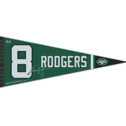 New York Jets Wall Art^WinCraft Aaron Rodgers 12" X 30" Premium Pennant