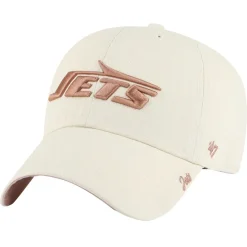 Women New York Jets Hats | Women^Women's '47 Natural Ballpark Cheer Clean Up Adjustable Hat