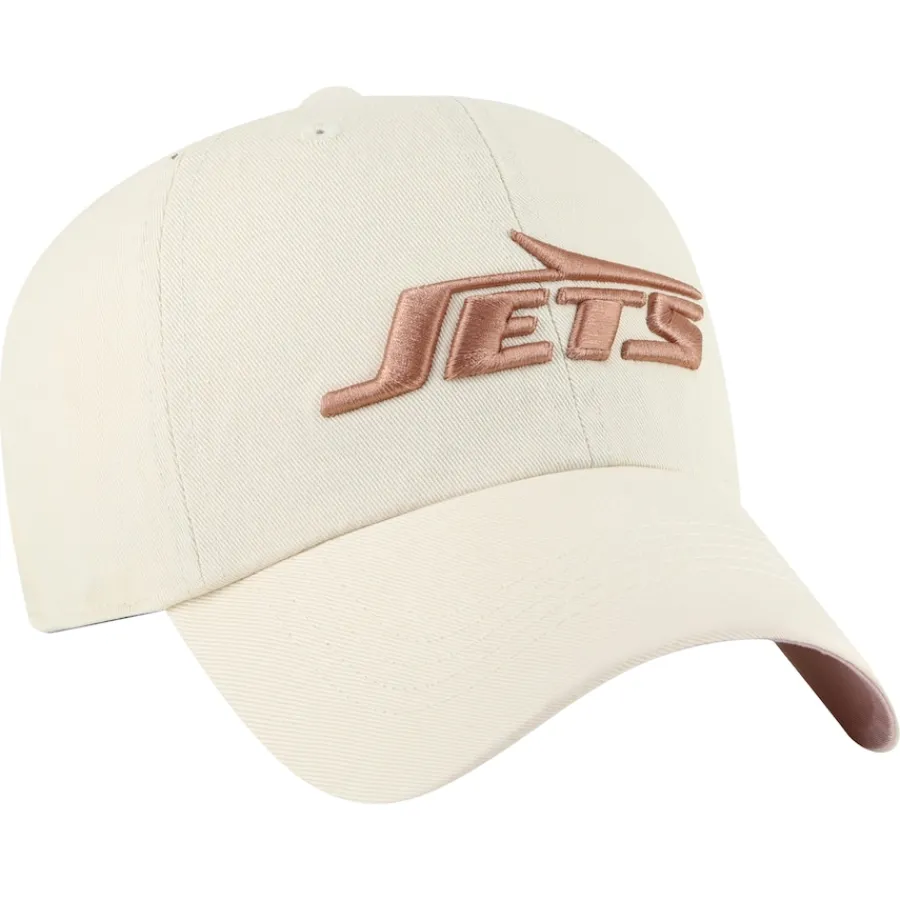 Women New York Jets Hats | Women^Women's '47 Natural Ballpark Cheer Clean Up Adjustable Hat