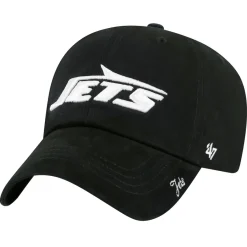 Women New York Jets Hats | Women^Women's '47 Black Miata Clean Up Adjustable Hat