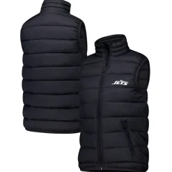 Women New York Jets Jackets^Women's Dunbrooke Black Alberta Full-Zip Vest