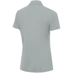 Women New York Jets Polos^Women's Antigua Gray Era V-Neck Polo