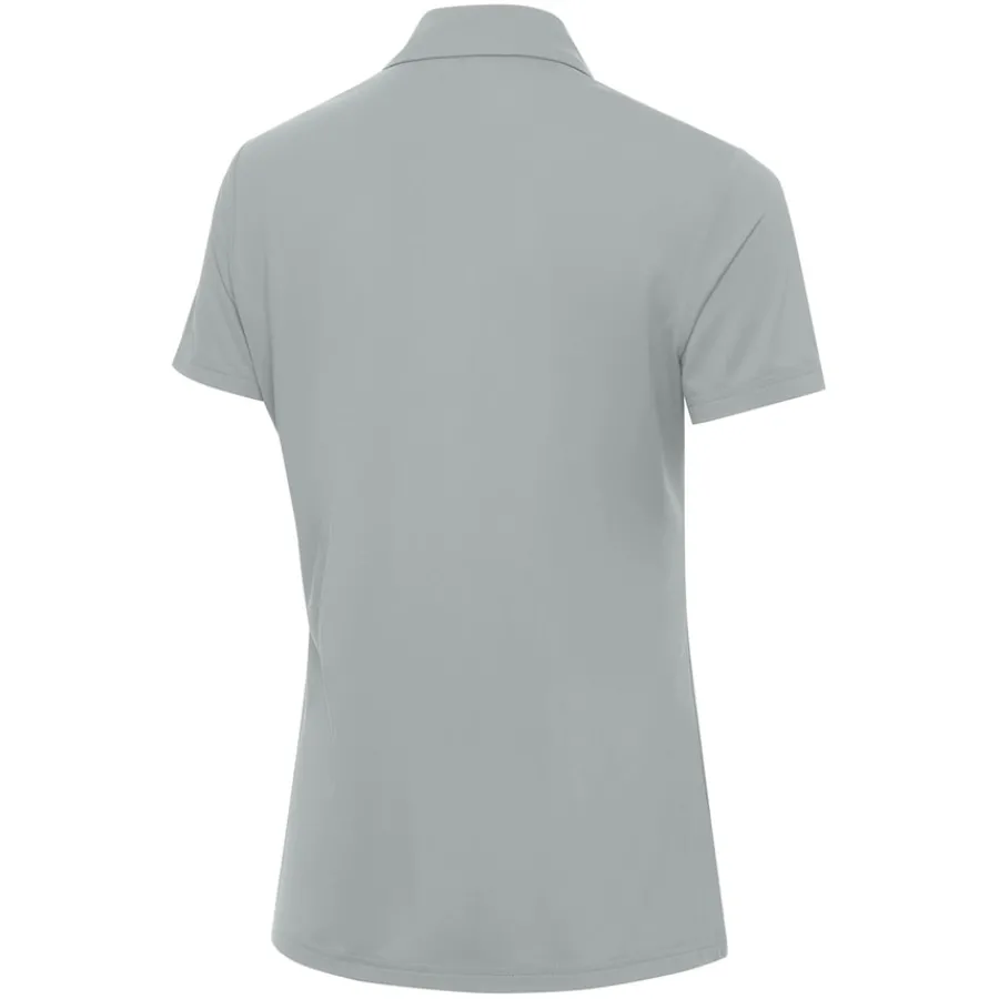 Women New York Jets Polos^Women's Antigua Gray Era V-Neck Polo