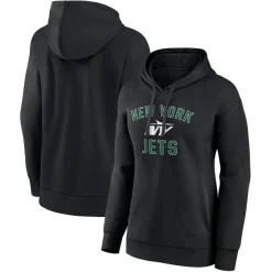 Women New York Jets Sweatshirts & Fleece | Women^Women's Black Victory Arch Pullover Hoodie