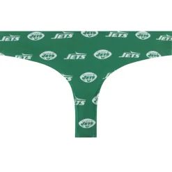 Women New York Jets Underwear & Sleepwear^Women's Concepts Sport Green Record Allover Print Knit Thong