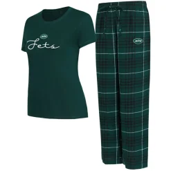 Women New York Jets Underwear & Sleepwear^Women's Concepts Sport Vector T-Shirt & Flannel Pants Sleep Set