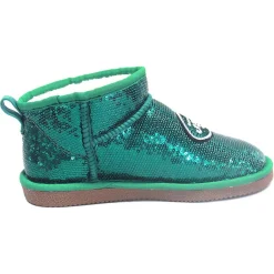 Women New York Jets Shoes & Socks^Women's Cuce Green Sequin Ankle Boots