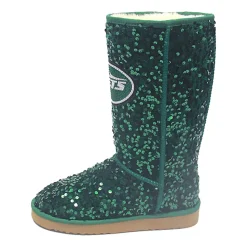 Women New York Jets Shoes & Socks^Women's Cuce Green Tall Sequin Boots