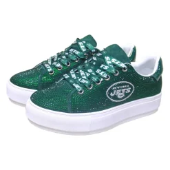 Women New York Jets Shoes & Socks^Women's Cuce Green Team Color Crystal Sneakers