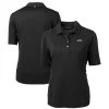 Women New York Jets Polos^Women's Cutter & Buck Black DryTec Virtue Eco Pique Recycled Polo