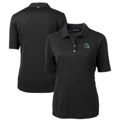 Women New York Jets Polos^Women's Cutter & Buck Black DryTec Virtue Eco Pique Recycled Polo
