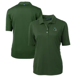 Women New York Jets Polos^Women's Cutter & Buck Hunter Green DryTec Virtue Eco Pique Recycled Polo