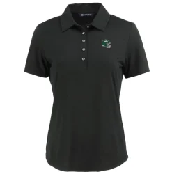 Women New York Jets Polos^Women's Cutter & Buck Black Helmet Coastline Epic Comfort Eco Recycled Polo