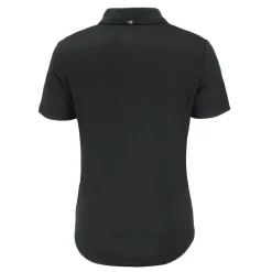 Women New York Jets Polos^Women's Cutter & Buck Black Monochromatic Logo Coastline Epic Comfort Eco Recycled Polo