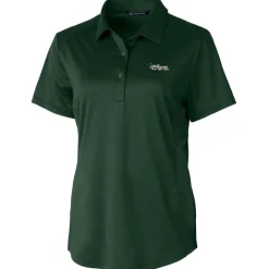 Women New York Jets Polos^Women's Cutter & Buck Green Throwback Logo Prospect Textured Stretch Polo