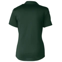 Women New York Jets Polos^Women's Cutter & Buck Hunter Green Primary Logo Prospect Eco Textured Stretch Recycled Polo