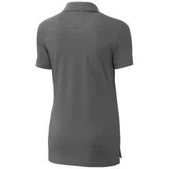 Women New York Jets Polos^Women's Cutter & Buck Steel Throwback Logo Advantage Tri-Blend Pique Polo
