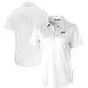 Women New York Jets Polos^Women's Cutter & Buck White Prospect Eco Textured Stretch Recycled Polo