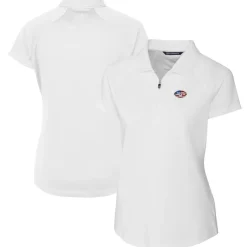 Women New York Jets Polos^Women's Cutter & Buck White Forge Stretch Polo