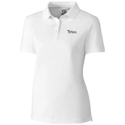 Women New York Jets Polos^Women's Cutter & Buck White Throwback Logo Advantage Tri-Blend Pique Polo
