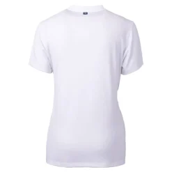 Women New York Jets Sweaters & Dress Shirts^Women's Cutter & Buck White Throwback Logo Forge Blade V-Neck Polo
