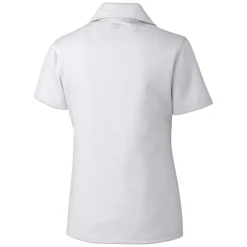 Women New York Jets Polos^Women's Cutter & Buck White Throwback Logo Genre DryTec Textured Polo