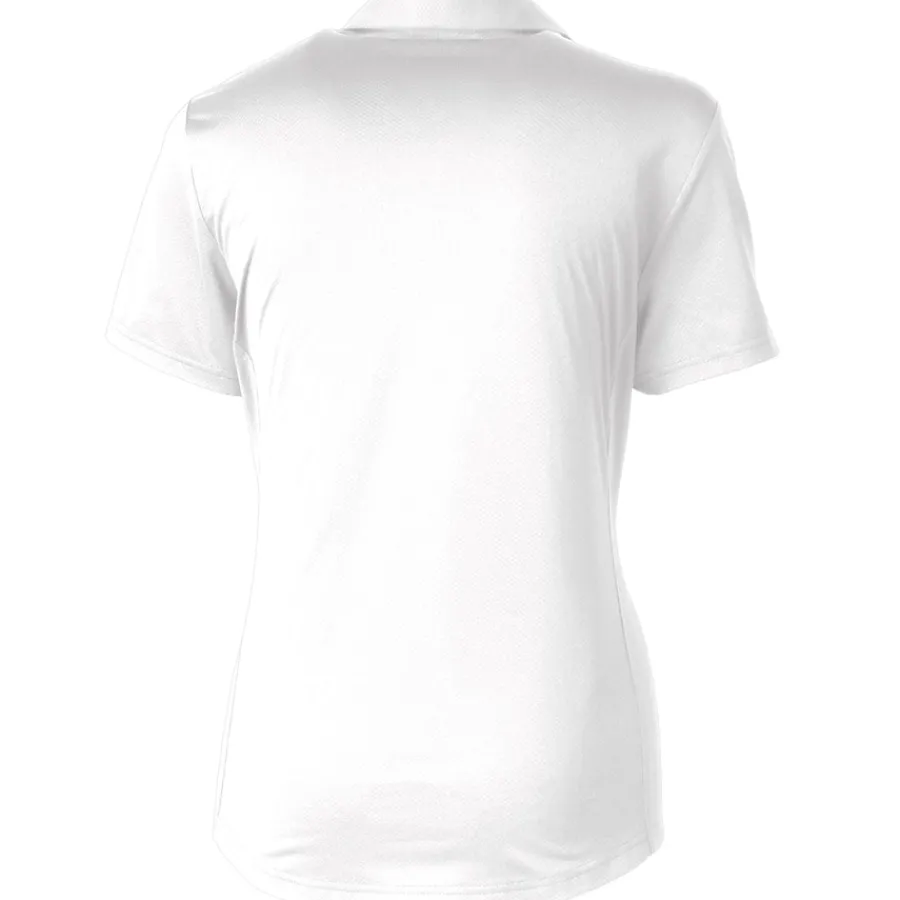 Women New York Jets Polos^Women's Cutter & Buck White Americana Prospect Textured Stretch Polo