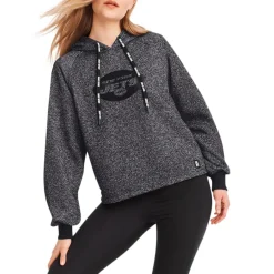 Women New York Jets Sweatshirts & Fleece | Women^Women's DKNY Sport Black Debbie Dolman Raglan Pullover Hoodie