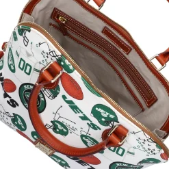 Women New York Jets Accessories | Purses^Women's Dooney & Bourke Gameday Zip Zip Satchel