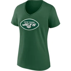 Women New York Jets T-Shirts | Women^Women's Fanatics Ahmad Sauce Gardner Black Player Icon Name & Number V-Neck T-Shirt