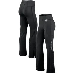 Women New York Jets Shorts & Pants^Women's Fanatics Black Studio Fitted Flared Leggings