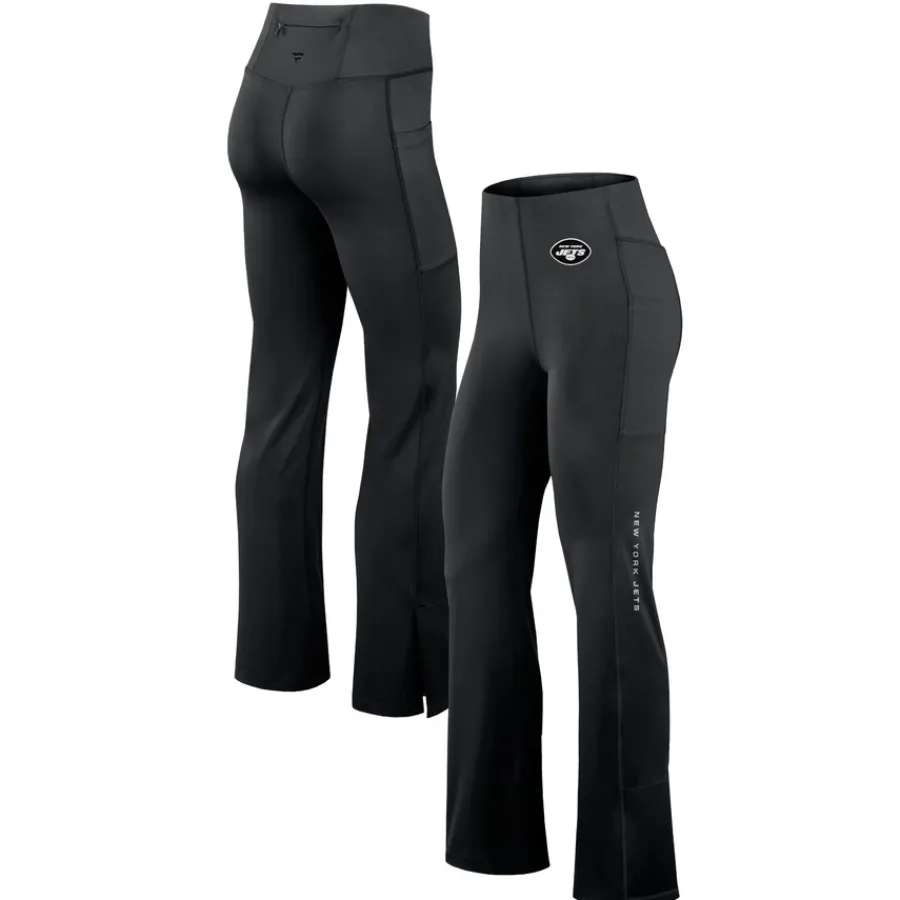 Women New York Jets Shorts & Pants^Women's Fanatics Black Studio Fitted Flared Leggings