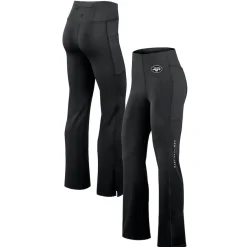 Women New York Jets Shorts & Pants^Women's Fanatics Black Studio Fitted Flared Leggings